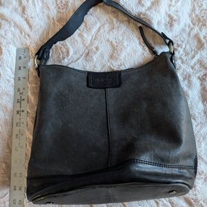 Chic Black Leather Hobo Bag